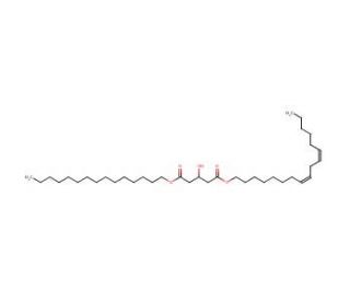 1-Linoleoyl-3-palmitoyl-rac-glycerol (CAS 99032-71-0) - chemical structure image