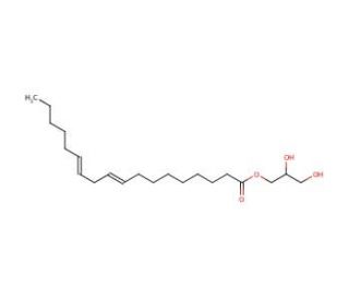 1-Linoleoyl-rac-glycerol (CAS 2277-28-3) - chemical structure image