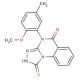 1-mercapto-4-(2-methoxy-5-methylphenyl)[1,2,4]triazolo[4,3-a]quinazolin-5(4H)-one - chemical structure image
