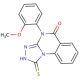 1-mercapto-4-(2-methoxyphenyl)[1,2,4]triazolo[4,3-a]quinazolin-5(4H)-one - chemical structure image