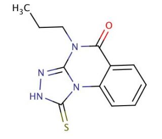 1-mercapto-4-propyl[1,2,4]triazolo[4,3-a]quinazolin-5(4H)-one - chemical structure image
