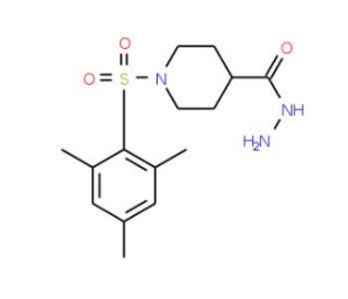 1-(Mesitylsulfonyl)piperidine-4-carbohydrazide - chemical structure image