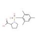 1-(mesitylsulfonyl)pyrrolidine-2-carboxylic acid (CAS 126522-74-5) - chemical structure image