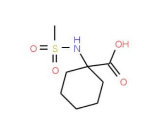 1-methanesulfonamidocyclohexane-1-carboxylic acid - chemical structure image