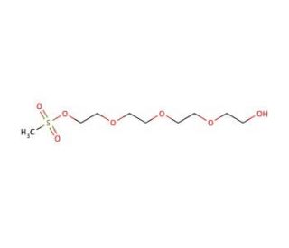 1-Methanesulfonyl-11-hydroxy-3,6,9-trioxaundecane (CAS 65883-12-7) - chemical structure image
