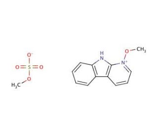1-Methoxy-&alpha;-carboline Methyl Sulfate Salt (CAS 26391-88-8) - chemical structure image