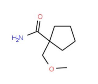1-(Methoxymethyl)cyclopentanecarboxamide - chemical structure image