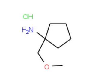 [1-(Methoxymethyl)cyclopentyl]amine hydrochloride (CAS 944146-30-9) - chemical structure image