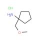 [1-(Methoxymethyl)cyclopentyl]amine hydrochloride (CAS 944146-30-9) - chemical structure image