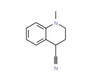 1-methyl-1,2,3,4-tetrahydroquinoline-4-carbonitrile - chemical structure image