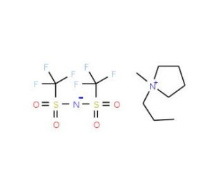 1-Methyl-1-propylpyrrolidinium Bis(trifluoromethanesulfonyl)imide (CAS 223437-05-6) - chemical structure image