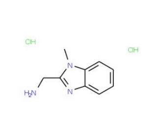 (1-Methyl-1H-benzimidazol-2-yl)methylaminedihydrochloride (CAS 20028-40-4) - chemical structure image
