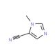 1-Methyl-1H-imidazole-5-carbonitrile (CAS 66121-66-2) - chemical structure image