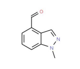 1-Methyl-1H-indazole-4-carboxaldehyde (CAS 1053655-56-3) - chemical structure image
