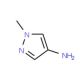 1-methyl-1H-pyrazol-4-amine (CAS 69843-13-6) - chemical structure image