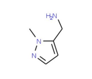 (1-methyl-1H-pyrazol-5-yl)methylamine (CAS 863548-52-1) - chemical structure image