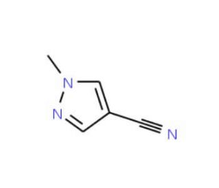1-methyl-1H-pyrazole-4-carbonitrile (CAS 66121-71-9) - chemical structure image