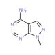 1-Methyl-1H-pyrazolo[3,4-d]pyrimidin-4-ylamine (CAS 5334-99-6) - chemical structure image