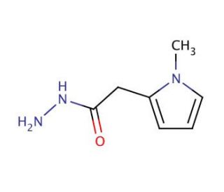 (1-Methyl-1H-pyrrol-2-yl)-acetic acid hydrazide (CAS 158144-17-3) - chemical structure image