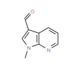 1-Methyl-1H-pyrrolo[2,3-b]pyridine-3-carbaldehyde - chemical structure image