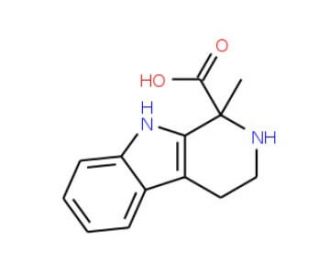 1-Methyl-2,3,4,9-tetrahydro-1H-beta-carboline-1-carboxylic acid - chemical structure image