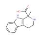 1-Methyl-2,3,4,9-tetrahydro-1H-beta-carboline-1-carboxylic acid - chemical structure image