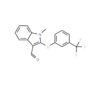 1-Methyl-2-[3-(trifluoromethyl)phenylthio]indole-3-carboxaldehyde - chemical structure image