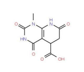 1-Methyl-2,4,7-trioxo-1,2,3,4,5,6,7,8-octahydro-pyrido[2,3-d]pyrimidine-5-carboxylic acid - chemical structure image