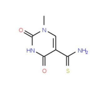 1-methyl-2,4-dioxo-1,2,3,4-tetrahydropyrimidine-5-carbothioamide - chemical structure image