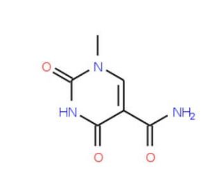 1-methyl-2,4-dioxo-1,2,3,4-tetrahydropyrimidine-5-carboxamide (CAS 78999-61-8) - chemical structure image