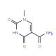 1-methyl-2,4-dioxo-1,2,3,4-tetrahydropyrimidine-5-carboxamide (CAS 78999-61-8) - chemical structure image