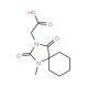 (1-methyl-2,4-dioxo-1,3-diazaspiro[4.5]dec-3-yl)acetic acid - chemical structure image