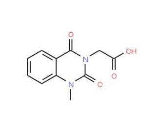(1-Methyl-2,4-dioxo-1,4-dihydro-2H-quinazolin-3-yl)-acetic acid - chemical structure image