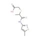 ({1-methyl-2-[(5-methylisoxazol-3-yl)amino]-2-oxoethyl}thio)acetic acid - chemical structure image