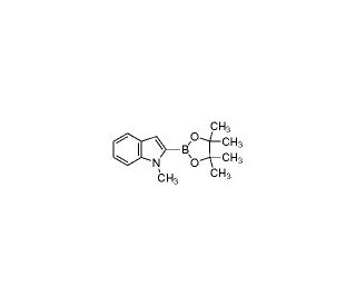 1-Methyl-2-indoleboronic acid pinacol ester (CAS 596819-10-2) - chemical structure image