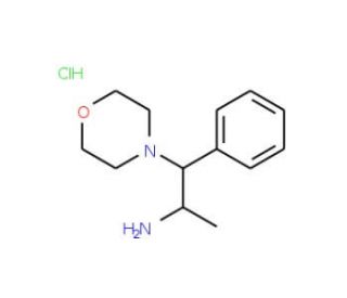 1-methyl-2-morpholin-4-yl-2-phenylethylamine hydrochloride (CAS 100800-07-5) - chemical structure image