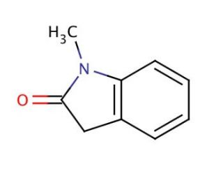 1-Methyl-2-oxindole (CAS 61-70-1) - chemical structure image