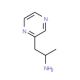 1-Methyl-2-pyrazin-2-yl-ethylamine (CAS 885275-33-2) - chemical structure image