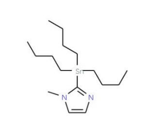 1-Methyl-2-(tributylstannyl)-1H-imidazole (CAS 105494-69-7) - chemical structure image