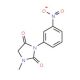 1-methyl-3-(3-nitrophenyl)imidazolidine-2,4-dione - chemical structure image