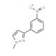 1-Methyl-3-(3-nitrophenyl)pyrazole (CAS 886851-64-5) - chemical structure image