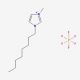 1-Methyl-3-octylimidazolium hexafluorophosphate (CAS 304680-36-2) - chemical structure image
