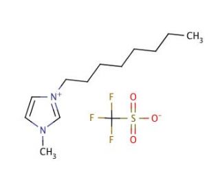 1-Methyl-3-octylimidazolium trifluoromethanesulfonate (CAS 403842-84-2) - chemical structure image
