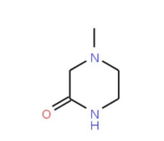 1-Methyl-3-oxopiperazine (CAS 34770-60-0) - chemical structure image