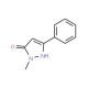 1-Methyl-3-phenyl-1H-pyrazol-5-ol (CAS 34347-81-4) - chemical structure image