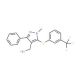 [1-Methyl-3-phenyl-5-[3-(trifluoromethyl)phenylthio]-1H-pyrazol-4-yl]methanol - chemical structure image
