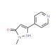 1-methyl-3-(pyridin-4-yl)-1H-pyrazol-5-ol - chemical structure image
