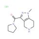1-Methyl-3-(pyrrolidin-1-ylcarbonyl)-4,5,6,7-tetrahydro-1H-pyrazolo[4,3-c]pyridine hydrochloride - chemical structure image