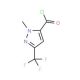 1-Methyl-3-(trifluoromethyl)-1H-pyrazole-5-carbonyl chloride (CAS 129768-24-7) - chemical structure image