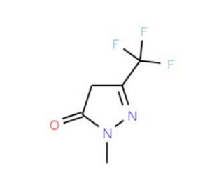 1-Methyl-3-trifluoromethyl-2-pyrazolin-5-one (CAS 1481-02-3) - chemical structure image